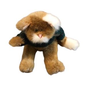 Vintage TY pouncer cat in knit sweater 1993 plush